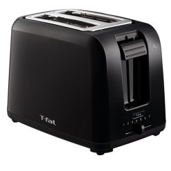   TEFAL VITA PLASTIC modern formatervezésű, fekete színű kenyérpirító