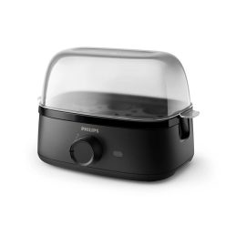 Philips elektromos tojásfőző, fekete, 400W