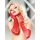SATIN GLOVES piros kesztyű, S-L